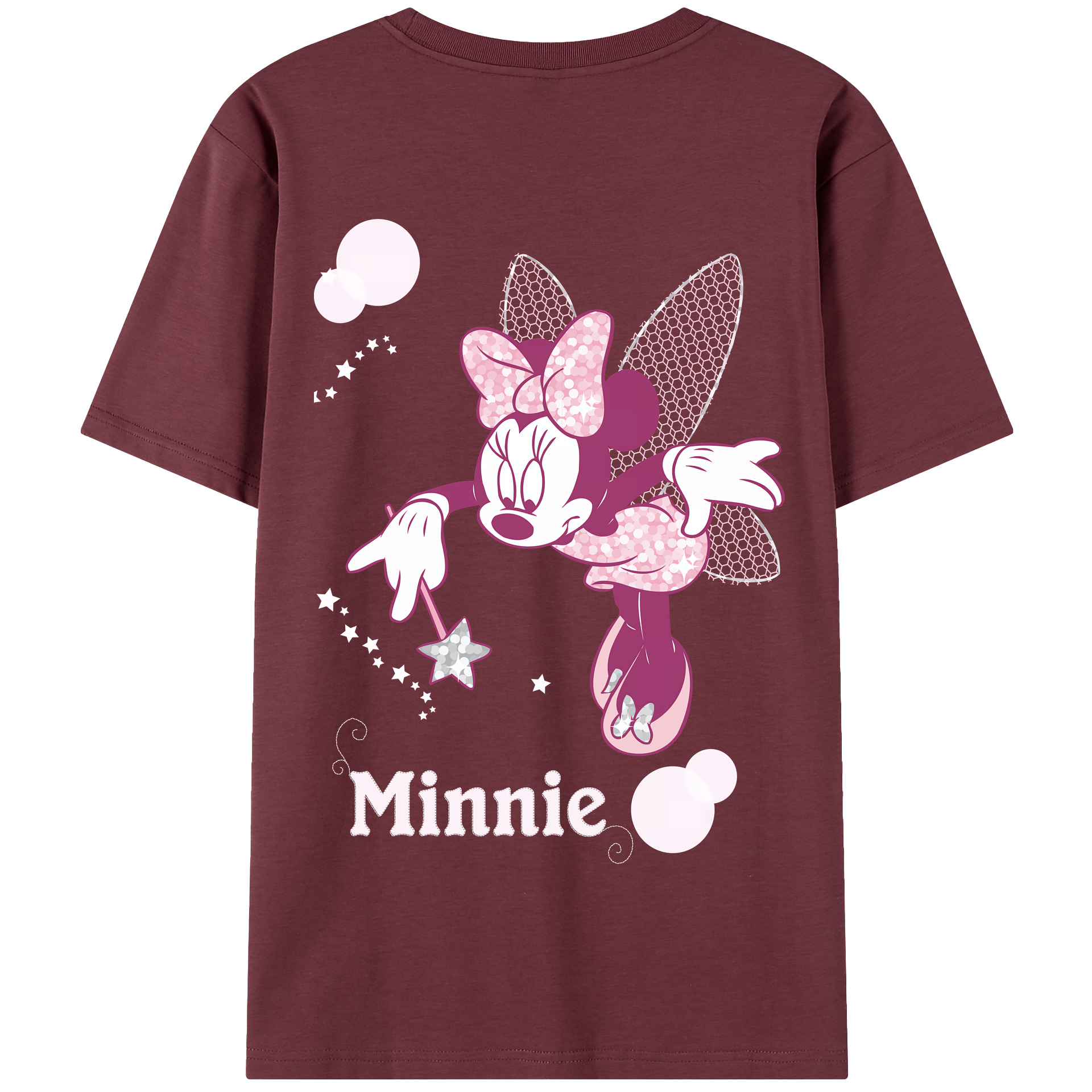 （画像用） ミッキーマウス Mickey Mouse 綿100％半袖Tシャツ（背面プリント）